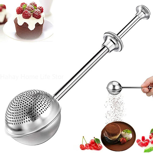 Tamis Pâtisserie – Sucre Glace, Farine en acier inoxydable avec manche long pour pâtisserie