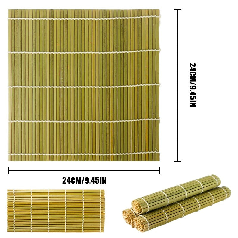 Tapis à Sushi en Bambou – Rouleau Maki de 24 cm pour préparer des sushis maison facilement