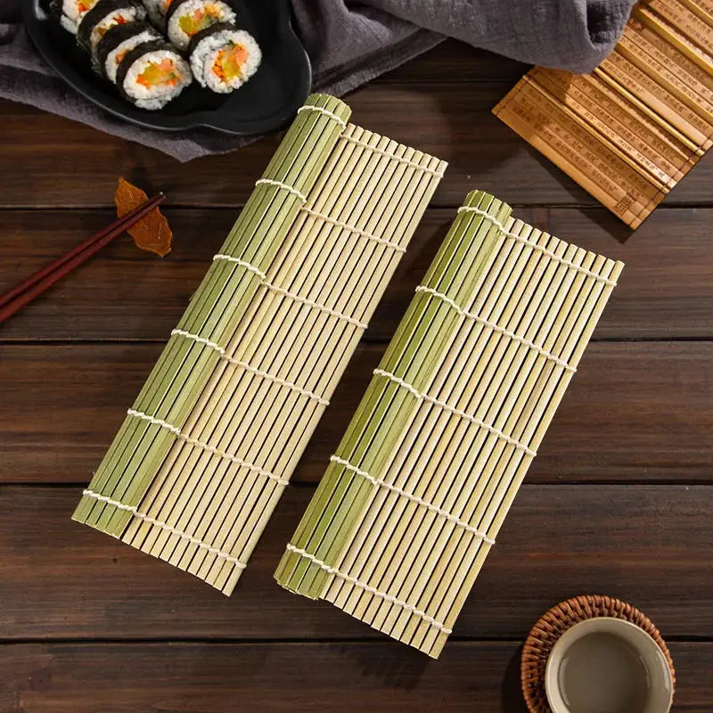 Tapis à Sushi en Bambou – Rouleau Maki Maison Facile pour préparer des sushis frais à la maison