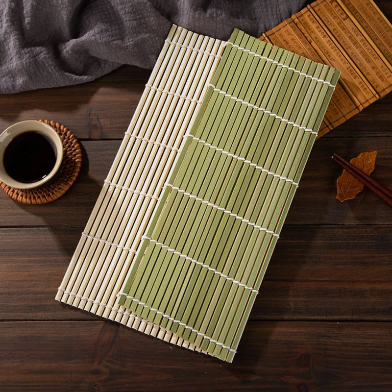 Tapis à Sushi en Bambou – Rouleau Maki Maison Facile avec un design simple et naturel pour préparer des sushis.