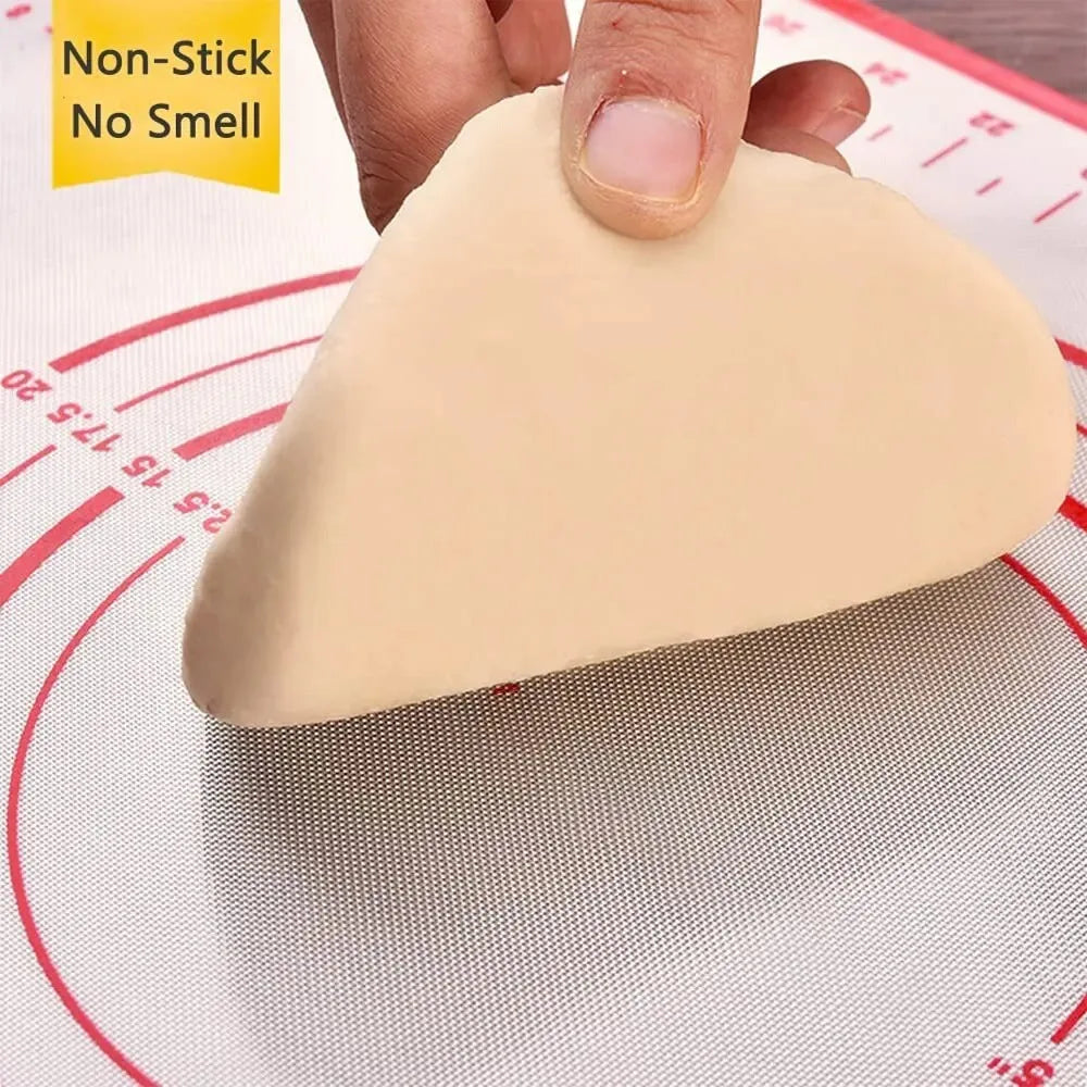 Tapis de Pâtisserie en Silicone – Pétrir, Étaler et Mesurer avec pâte non collante et sans odeur