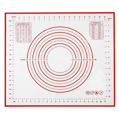 Tapis de Pâtisserie en Silicone – Pétrir, Étaler et Mesurer avec échelle et repères pour la cuisson