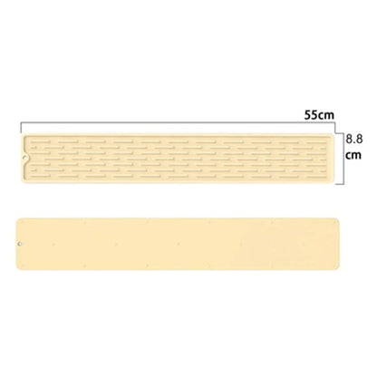 Tapis de Récupération d’Eau pour Robinet – 35 ou 55 cm en couleur crème, idéal pour éviter les éclaboussures