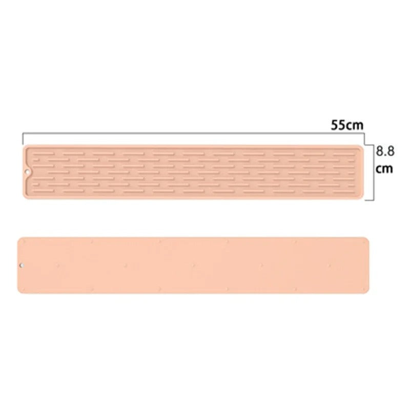 Tapis de Récupération d’Eau pour Robinet – 55 cm en silicone durable pour éviter les fuites d'eau.