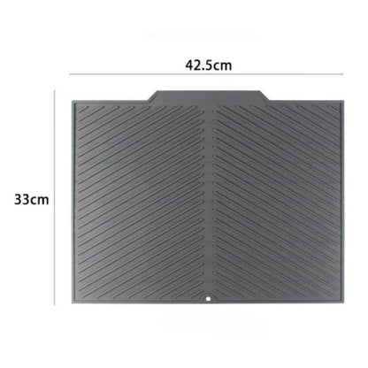 Tapis d’Égouttage Vaisselle en Silicone – 42,5 × 33 cm avec texture antidérapante pour un séchage optimal