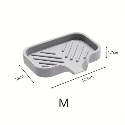 Tapis en Silicone pour Éponge gris avec dimensions pratiques pour la cuisine