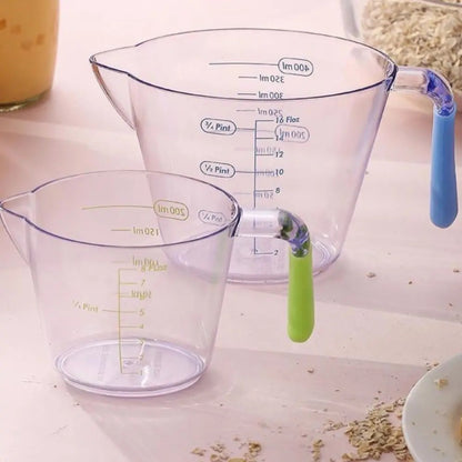 Tasses à mesurer graduées en plastique - Lot de 3, adaptées pour la cuisine et la pâtisserie