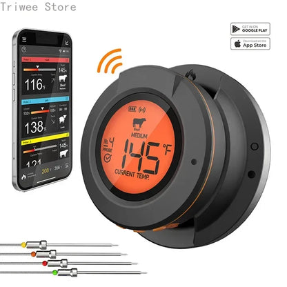 Thermomètre de Cuisson Connecté Ustensile de chef avec écran numérique et application mobile