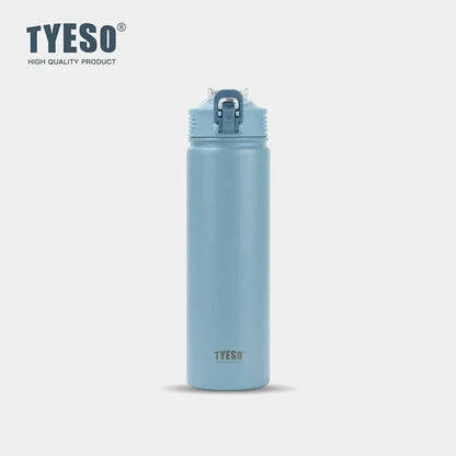 Gourde Isotherme Inox 600ml 750ml Sport en bleu, idéale pour conserver les boissons froides ou chaudes.