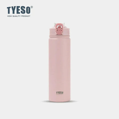 Gourde Isotherme Inox 600ml 750ml Sport en rose avec couvercle à ouverture facile pour activités en extérieur