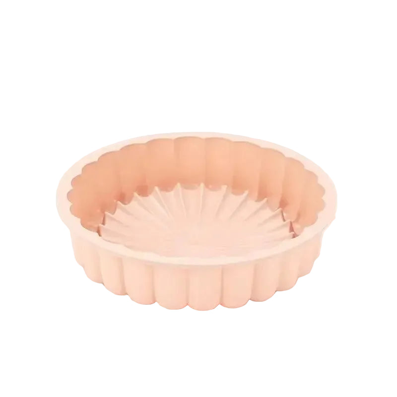 Moule à Charlotte en Silicone 26 cm – Rose, idéal pour préparer des desserts crémeux et gourmands