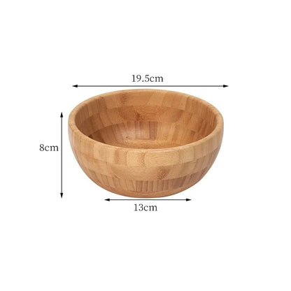 Saladier en bambou naturel – Élégance artisanale pour préparer et servir vos recettes