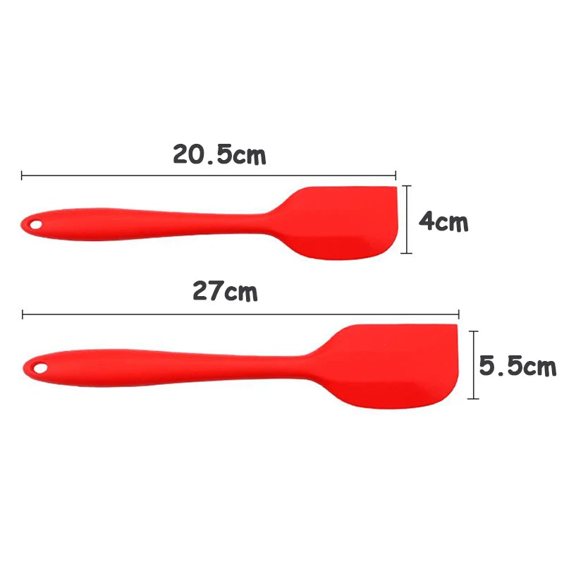 Spatules silicone Venlohome Lot de 2 pour pâtisserie facile avec dimensions de 20,5 cm et 27 cm