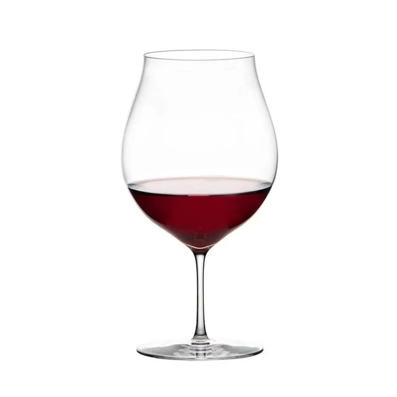 Verre à vin en cristal ultra-fin fait main 430 ml avec une forme élégante pour apprécier les vins rouges