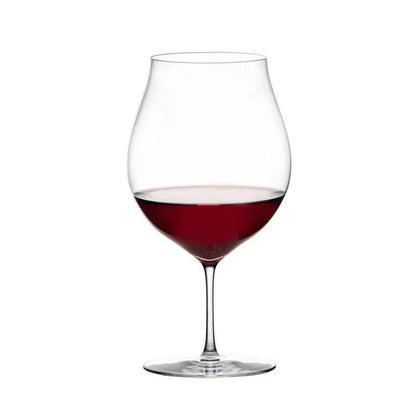 Verre à vin en cristal ultra-fin fait main 430 ml avec une forme élégante pour apprécier les vins rouges