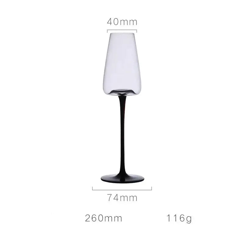 Verre à Vin Rouge Pinot Noir en Cristal Fin au design élégant et moderne, parfait pour les amateurs de vin