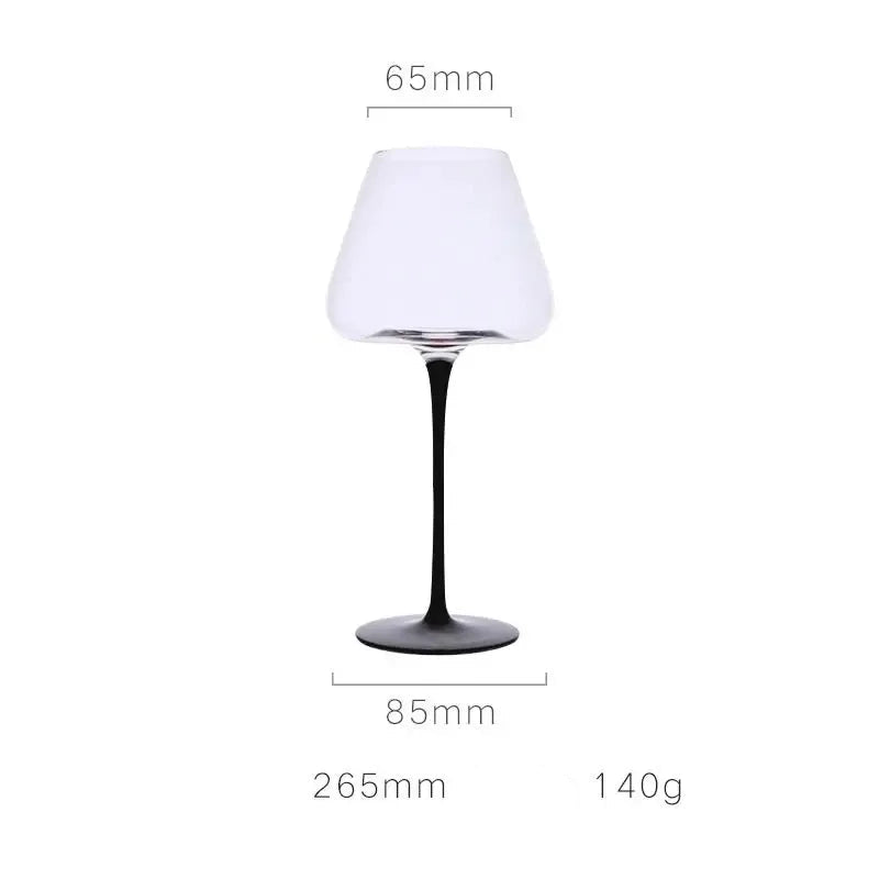 Verre à Vin Rouge Pinot Noir en Cristal Fin avec une élégante base et une silhouette raffinée