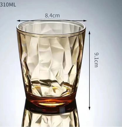 Verres à Table en Verre Transparent – Réutilisables & Éco avec design élégant en forme de vagues