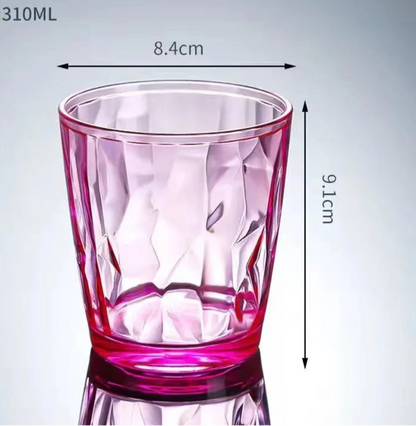 Verres à Table en Verre Transparent – Réutilisables & Éco, taille 310ML, forme élégante et design moderne