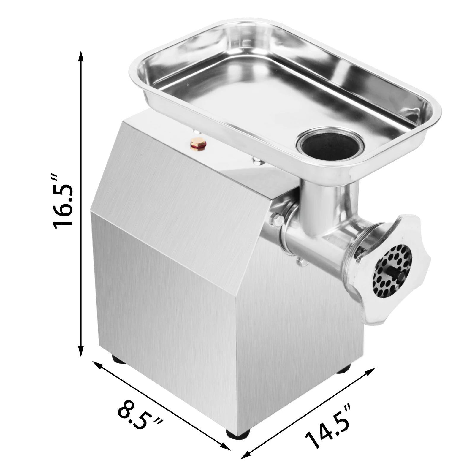 Hachoir à Viande Électrique VEVOR 1100W – Pro, Inox, Multifonction avec réservoir en acier inoxydable