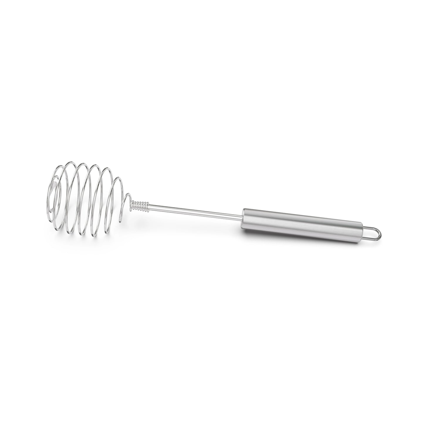 Fouet à œufs manuel inox pour battre œufs, blancs en neige et préparer omelettes, manche inox