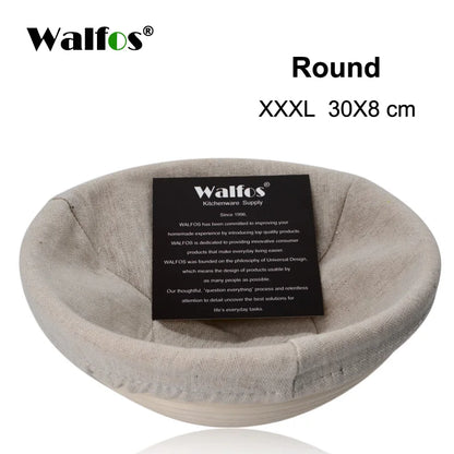 Panier Fermentation en Rotin Naturel pour Pain avec doublure en tissu et design rond