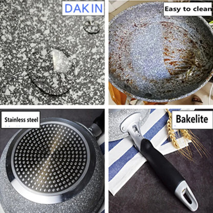 Wok Antiadhésif Compatible Induction pour Sauter Légumes, Viandes et Nouilles avec finition facile à nettoyer